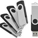 Wholesale 10 Pack Small Capacity 1MB Black USB 1.0/1.1 Flash Drives Swivel U Disk Memory Stick, (Not 1GB)