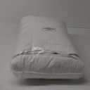 APSMILE Lightweight Feather Down Comforter Queen Size - Ultra Soft 100% Organic Cotton Quilted Duvet Insert, Thin Bedding Comforter for Warm Weather/Hot Sleepers (90x90, Ivory White)