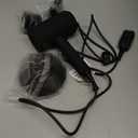 slopehill Professional Ionic Hair Dryer, Powerful 1800W Fast Drying Low Noise Blow Dryer with 2 Concentrator Nozzle 1 Diffuser Attachments for Home Salon Travel (Black)