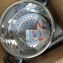 18/8 Stainless Steel Pressure Cooker 12 Quart, [One-Hand Locking] Olla de Presion, [3-In-1] Pressure Cooker, Induction Compatible, Gas Stovetop Compatible,Includes Glass Lid & Steamer Rack