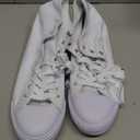 ZGR Men's High Top Canvas Sneakers Lace Up Classic Casual Walking Shoes, Size: 8