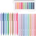 Mr. Pen- Aesthetic Highlighters and Gel Pens, 16 Pack, 200 Sheets Transparent Sticky Tabs, Fine Point 0.7mm, Assorted Colors Bible Highlighters and Pens No Bleed for Bullet Journaling, Summarizing (Vibrant)