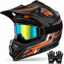 Yesmotor Youth Dirt Bike Motorcycle Helmet Kid Full Face Helmet DOT, Medium 