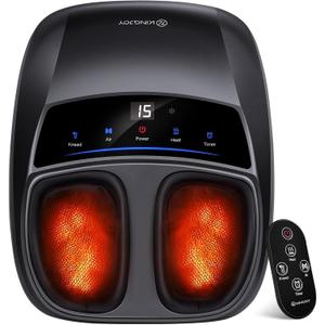 KINGJOY Foot Massager with Heat - Professional Shiatsu Deep Kneading for Neuropathy & Plantar Fasciitis Relief | 2026 Upgraded Model | Gifts for mom