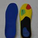 TANSTC Plantar Fasciitis Insoles Men Insoles for Men Standing All Day Medium Arch Support Shoe Inserts for Women Flat Feet Pain Relief Orthotics Inserts Shock Absorption Work Boot,XL (Blue)