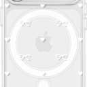 ZTOFERA for iPhone 17 Pro Max Magnetic Case Clear,Cute Love Heart Ribbon Bow Tie Aesthetic Phone Case,Transparent Trendy Slim Soft Shockproof Protective Phone Cover for Women Girls,White