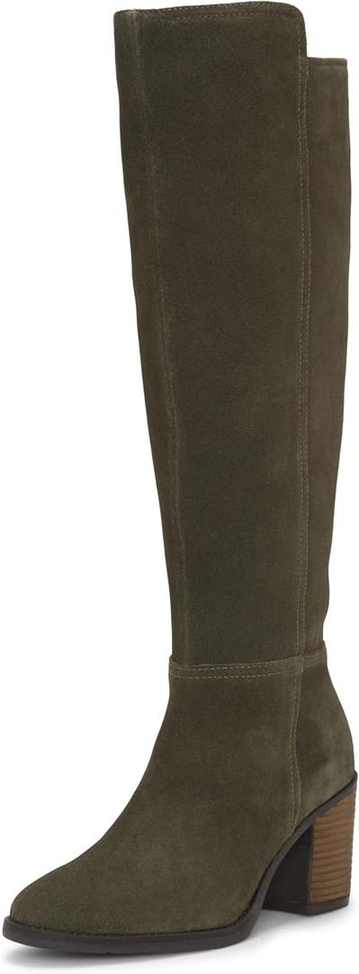Lucky Brand womens Bonnay (6.5, Khaki Extra Wide Calf)