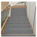 15PC Stair Treads Non-Slip Washable Peel and Stick Stair Treads for Wooden Steps Indoor Reusable Stair Carpet Treads Adhesive Stair-Runner Rugs for Kids and Dogs Elder（8"x30" Gray）