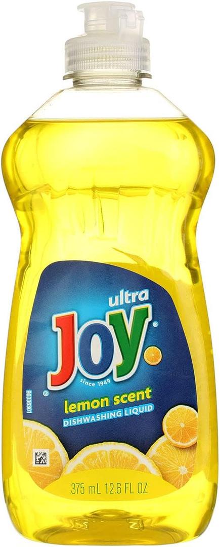 Joy Ultra Dishwashing Liquid, Lemon Scent 12.60 oz (Pack of 8), Best By 10-12-2026