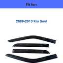 IG Window Visors Fit for 2009-2013 Kia Soul, Out-Channel Rain Guards Vent Wind Deflectors 4PC, Car Accessories for 09-13 Soul