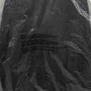 London Fog Black Wool Blend Pea Coat with Red and Gray Scarf, Size XL 