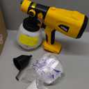 Paint Sprayer Compatible with DEWALT 20V MAX Battery, Cordless HVLP Electric Paint Gun with 3 Spray Patterns & 4 Nozzle Sizes for House, Furniture & Cabinet Painting (Tool Only)