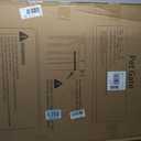 51" Extra Tall Cat Gate 30"-49.27" Wide, Auto Close, Pressure Mounted, for Cats & Small Dogs, Hallway, Stairs, Kitchen, Not Baby Gate,White