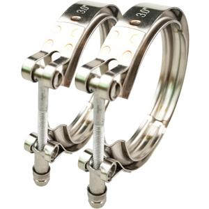 3-inch V Band Clamp 304 Stainless Steel for Turbo Downpipes, 2 Pack