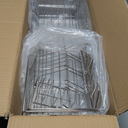 Large Dish Drying Rack - Rust Resistant Dish Rack,Expandable Kitchen Counter,Drainage Board with Sloped Design,Removable Cutlery Holder,Cup Knife Holder,Easy-to-Clean Full Hollow Design-Silver-L