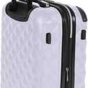 Kenneth Cole REACTION Diamond Tower Collection Lightweight Hardside Expandable 8-Wheel Spinner Travel Luggage, Lavender, 24-Inch Checked
