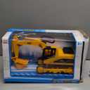 Liberty Imports 15" Oversized Construction Truck Toys for Kids  1:22 Scale Friction Powered Vehicles with Realistic Moving Parts (Excavator)