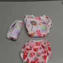 Babygoal Baby Girl and Boy Swim Diapers, Reusable Adjustable Washable One Size Fits 0-8M Baby Gifts and Swimming Lessons 3 Pack 3SD04 (Small, Ice Cream & Morning Glory)