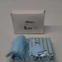 Tenare 12 Pcs Small Gift Bags Mini Metallic Paper Bag Bulk Tiny with Handle Tissue Paper for Wrap Christmas Thanksgiving Halloween Birthday Party Favor Supply(4 x 2.75 x 4.5 Inch,Light Blue Gold)