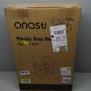 Toddler Step Stool Chair Onasti Kids 3 Step Standing Tower for Toddlers Plastic Learning Helper Stool for Kitchen Counter Bathroom Sink Toilet Potty Training with Handles and Non-Slip Pads-Blue