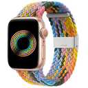 Bandiction Compatible with Apple Watch Bands 44mm 40mm 38mm 42mm 41mm 45mm 46mm 49mm, iWatch Bands Women Men,Stretchy Braided Solo Loop Elastic Sport Band for iWatch Ultra SE Series 11/10/9/8/7/6/5/4