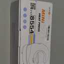 HTVRONT Heat Press Mini Heat Press Machine, Mini Iron for Crafts, Small Heat Press Portable Iron Press Machine for T Shirts, Hats, Heating Transfer Projects (Mint)