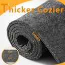 8x10 Non Slip Rug Pad Gripper, 1/4" Thick Cushioned Carpet Pads for Hardwood Floors, Felt and Silicone Backing, Under Area Rugs Anti Skid Mat Keep Rugs in Place