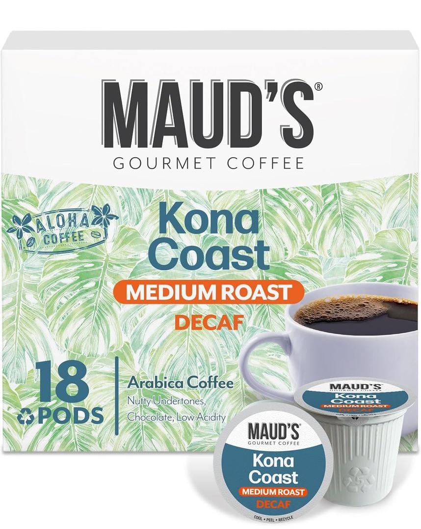 Maud’s Decaf Kona Coffee Pods, 18ct EXP:

April 21, 2028