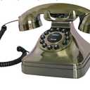 Retro Landline Home Phone,TelPal Corded Old Fashion Desk Phones, Basic Decorative Analog Telephone Set, Senior Telephones for Home/Office/Hotel… (Bronze)