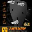 Stake Pocket Spare Tire Mount, Trailer Spare Tire Mount Fit 4 5 6 8 Lugs Trailer Wheels On 4", 4.5", 4.75", 5", 5.5", 6", 6.5" Bolt PatternsCapacity 150 Lbs, Fits 2x4 Stake Pocket