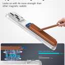 for Magsafe Wallet, 4 Card Holder with Stand, RFID Blocking with Magnetic Ring, Lightweight Slim Leather for Magsafe Walllet for iPhone 17/16/15/14/13/12, Not for iphone Mini Series, Brown