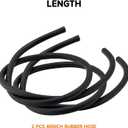 Natural Gas or LP Gas Manifold Pressure Test Kit Accessories, 2X 40 inch Rubber Hose, 1/8" NPT Male Brass Fitting for Replacement