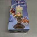 Christmas Flameless Candles, Flickering Flameless Candles with Timer, LED Candles Battery Operated, Snow Globe Candle Light for Christmas Decorations