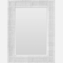 DI CA 18x24 White Rattan Mirror