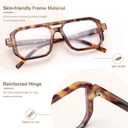 FEISEDY Blue Light Blocking Glasses, Aviator Frame Computer Reading/Gaming/TV/Phones Glasses for Women Men B0165