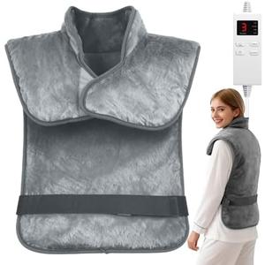 Heating Pad for Neck and Shoulders and Back Pain Relief, 24"x33" Large Heating Pads Christmas Birthday Gifts for Women Men Mom Elderly, Heating Pad for Back Full Body Fast Heat & Washable