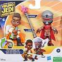 Star Wars: Young Jedi Adventures Pop-UpLightsaber Duel, Kai Brightstar & Taborr Action Figures, 4-Inch Scale Toys, Preschool Toys for 3 Year Old Boys & Girls