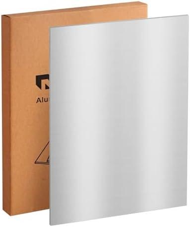 SALUINOKI Aluminum Sheet Metal Plate 1/2 in 6061 T651 12x8 in Aluminum Panel (1Pc)