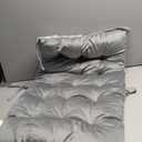 Eoieov Outdoor Bench Cushions Waterproof Non Slip Light Grey Tufted Bench Cushions for Garden Furniture Patio Lounger Porch Swing Outdoor Loveseat Pads 40"*20" Light Grey