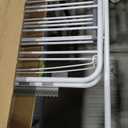 VEVOR Clothes Drying Rack, 2-Tier Foldable Laundry Dryer Rack with Sock Clips & 21 Drying Rods, Metal Height Adjustable Drying Racks for Outdoor & Indoor, Free-Standing & Space-Saving Hanger, White, 54.5"D x 23.6"W x 39.4"H