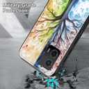 for Moto G 5G 2023 Case with Built in Kickstand,Shockproof/Dustproof/Drop Proof 3-Layer Military Grade Protective Cover for Motorola Moto G 5G 2023,Abstract Colorful Tree of Life