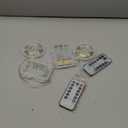 JMEXSUSS 2 Pack White Fairy Lights Battery Operated, Total 200 LED 66ft Twinkle Lights with Remote, 8 Mode White String Lights for Bedroom Ceiling Centerpiece Tree Indoor Outdoor Decor