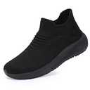 Womens Slip on Walking Shoes Comfort Lightweight Breathable Sock Shoe Non-Slip Mesh Casual Fashion Tennis Running Sneakers Black, 11