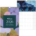 bloom daily planners 2026 Calendar Year Monthly Hanging Wall Calendar (January through December 2026) - Large 11 x 17 - Paint Strokes