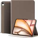 for iPad Air 11 Inch Case M3/M2 (2025/2024), iPad Air 5/4th Gen 10.9 inch,Leather Protective Shockproof Smart Cover Adjustable Stand - Auto Wake/Sleep and Multiple View Angles,Gray Brown