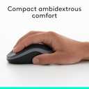 Logitech MK270 Wireless Keyboard and Mouse Combo for Windows, 2.4 GHz, 8 Multimedia Keys, PC, Laptop, Wireless Keyboard Compact Mouse Combo - Black (1 Pack)
