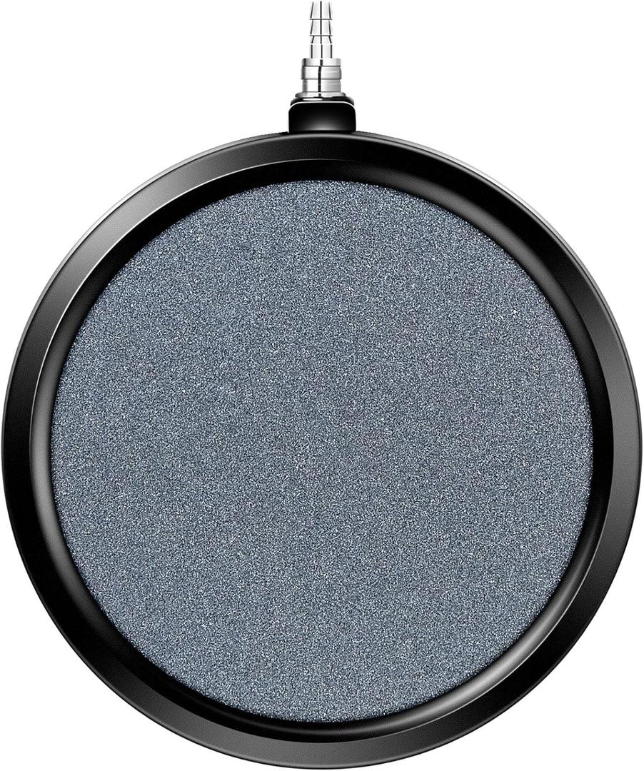 VIVOSUN Air Stones Disc 5 x 5 Inch with Shell for Aquarium, Fish Tank and Hydroponics Air Pump