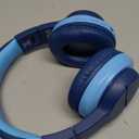 iClever BTH12 Kids Bluetooth Headphones,Colorful LED Lights Kids Headphones Wireless,74/85dBA Safe Volume,85H Playtime,Fast Charging,Bluetooth 5.2,Over Ear,Built-in Mic for iPad/Tablet/Airplane,Blue