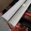 Cordless Mini Blind, 1" Vinyl Slats, 22" Wide x 36" Long - Alabaster, Window Blinds for Home and Office, Interior Door Blinds - Light Filtering