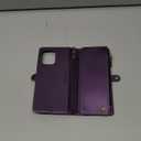 Defencase for Moto G - 2026/2025 Case, RFID Blocking Wallet Case for Motorola Moto G 5G 2025 & 2026 PU Leather Magnetic Flip Wrist Strap Zipper Card Holder Phone Cases for Women and Men, Purple
